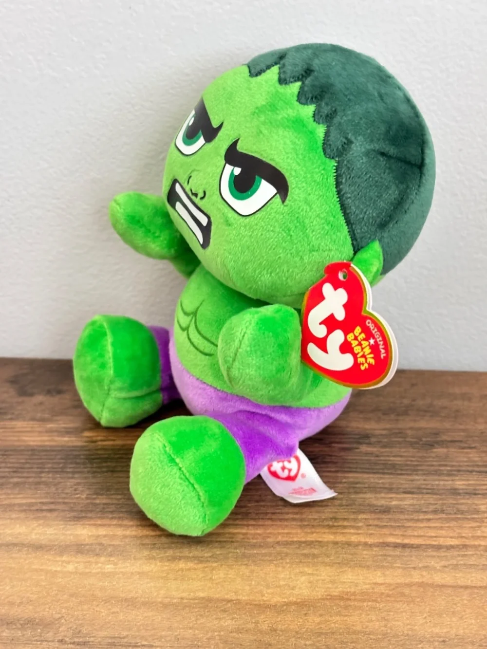 NEW TY Incredible Hulk Marvel Beanie Babies 7